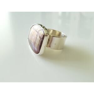 Modern Geometric Sterling Silver Ring by KC